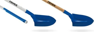 Produktbild von Runde Schaufel Schwanenhals 290 mm REVEX - Ohne Stiel - 050031