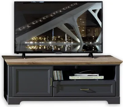 Produktbild von TV-Board Jasmin Lowboard in graphit Artisan Eiche 143x54 cm