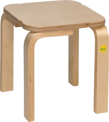 Produktbild von Hocker 30 aus Formholz, 27x27 cm, Sitzhöhe 30 cm, Stuhl, Sitz