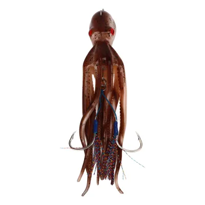Produktbild von Simulationstintenfischjigs, 250g, lebensechte Oktopus-Köder mit 10 Tintentabletten, für Salzwasser-Ozeanfischen