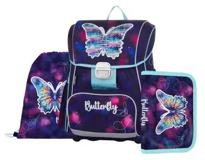 Zdjęcie produktu dla Zestaw szkolny 3 sztuki, seria PREMIUM, model "Motyl", numer katalogowy 0-67725