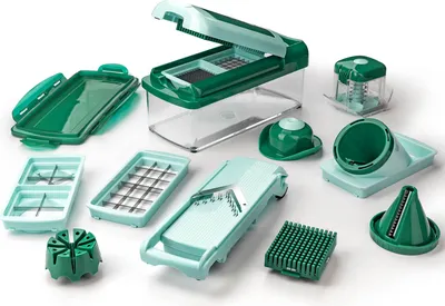 Produktbild von Genius Nicer Dicer Fusion smart Set 16-tlg. Mintgrün Obst und Gemüseschneider