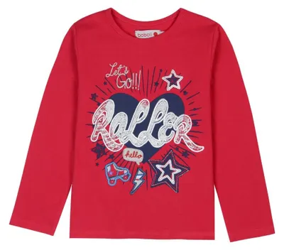 Produktbild von Bóboli Mädchen Langarm-Shirt Roller rot Gr. 110 - 164 128