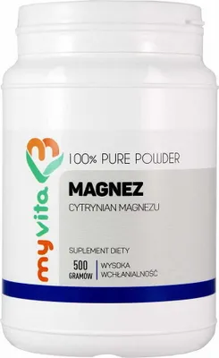 Obrázok produktu pre MyVita, Magnez, Cytrynian magnezu, 500g