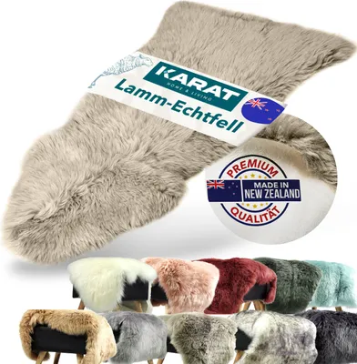 Produktbild von Echtfell Audrey flauschiges Schaffell  Dark Beige 90x60 cm
