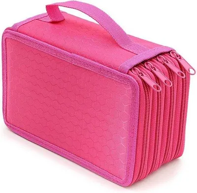 Image de Trousse de rangement pour artistes en toile, grande capacité, à plusieurs compartiments