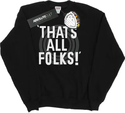Produktbild von Looney Tunes - "That's All Folks" Sweatshirt für Damen BI7668 (L) (Schwarz)