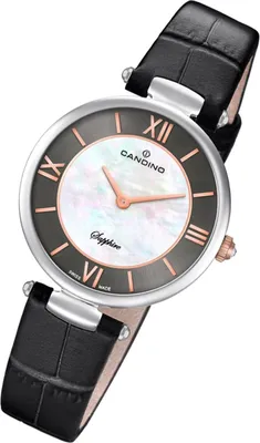 Produktbild von Candino Armbanduhr Damen C4669/2 Fashion Analog Quarz Leder Uhr schwarz UC4669/2