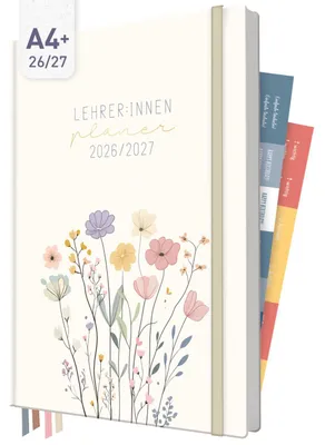 Produktbild von Häfft Lehrer-Planer 2026/2027 / A4+ / Flower Joy