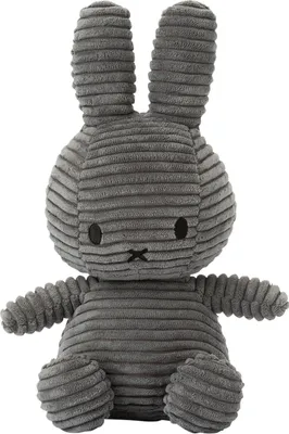 Obrázok produktu pre Plyšová figúrka Miffy Cord (antracitová, 24 cm) Plyšová hračka králik