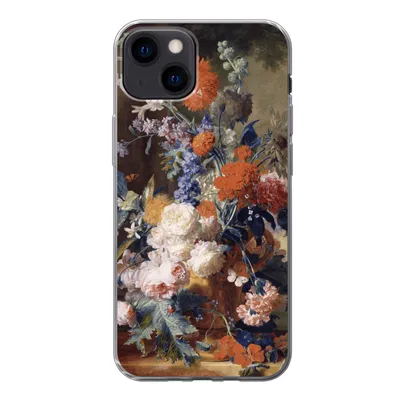 Produktbild von MuchoWow® Handyhülle Schutzhülle Hülle für iPhone 13 Stilleben mit Blumen - Malerei - Alte Meister Silikon Softcase Handy Hülle - Karteninhaber