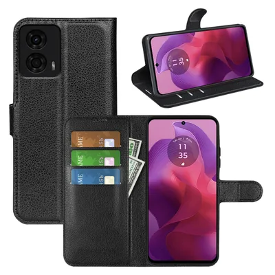 Produktbild von Hülle Motorola Moto G04/ G24/ E14 Handyhülle mit [Standfunktion] [Kartenfächern]