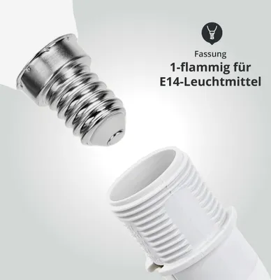 Produktbild von Tischleuchte mit Fuß aus Kunstharz grau mit Stoffschirm weiß Sockel E14 L180xB180xH310mm