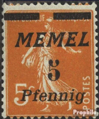 Produktbild von Briefmarken Memelgebiet 1922 Mi 52 postfrisch Aufdruckausgabe
