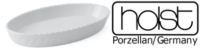 Produktbild von Auflaufform Ofenform Lasagneform Backform TOSCANA Porzellan Oval Weiß 28x16cm