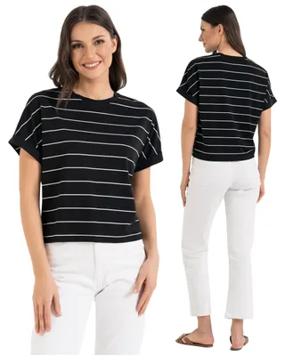 Productafbeelding van Moraj - Dameshemd, maat L - Zwarte blouse - Dameshemd voor dames - Damesblouse, ronde hals