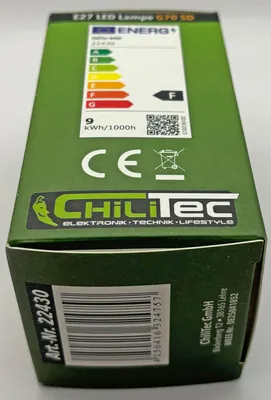 Produktbild von LED Glühlampe E27 G70 3-Stufen-Dimm 3000k 930lm 230V/9W 160° warmweiß