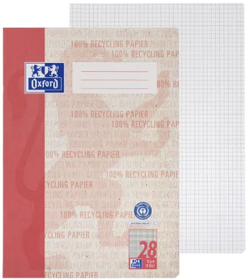 Produktbild von Oxford Schulheft "Recycling" DIN A4 16 Blatt Lineatur 28