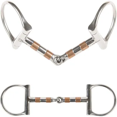 D-Trense mit Kupferrädern 13 mm, Größe 13,5