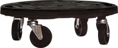 Produktbild von vidaXL Pflanzenroller 40 cm Durchmesser Schwarz 275 kg