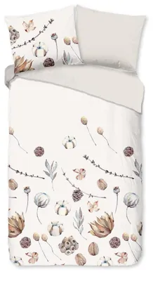 Produktbild von Good Morning Bettwäsche "Mirre" - Braun - (140x220 cm) - 100 % Baumwolle