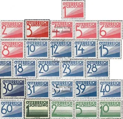 Produktbild von Briefmarken Österreich 1925 Mi P132-P158 (kompl.Ausg.) gestempelt Portomarken