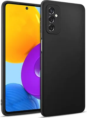 Produktbild von Conie TPU Schutzhülle für Samsung Galaxy M52 5G Tasche Case Cover Bumper Silikon Hülle in Schwarz matt