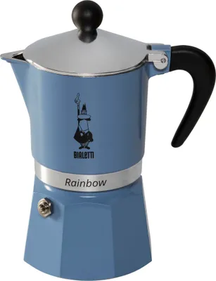 Produktbild von Bialetti 6541 Manuelle Kaffeemaschine Mokka-Kanne 0,13 l Schwarz, Blau, Silber