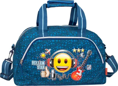 Produktbild von Emoji Sporttasche Motiv Rock Star Tasche Schultasche Schultertasche Reisetasche