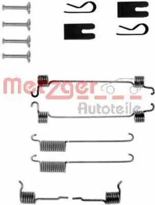 Produktbild von METZGER Zubehörsatz Bremsbacken 105-0772 Hinten für FORD FOCUS (DAW, DBW)