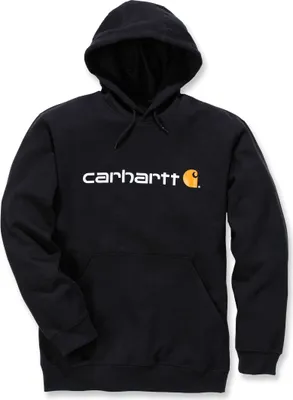 Image de Sweat capuche Signature Logo Hooded CARHARTT Blk/Black - Taille XXL - S1100074001XXL