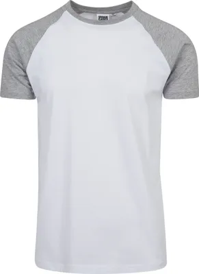 Obrázok produktu pre Urban Classics - Kontrastné tričko RAGLAN weiß / grau - 4XL