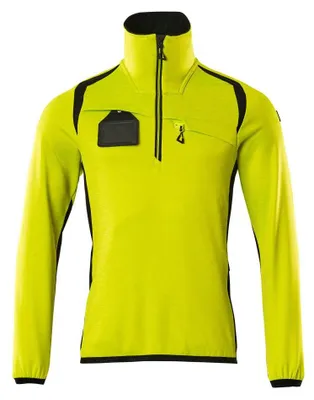 Produktbild von MASCOT 19303-316-1709-XL, Jumper, Mann, Schwarz, Gelb, XL, 112 cm, Elasthan, Polyester
