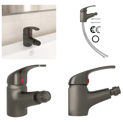 Immagine prodotto di vidaXL Miscelatore per bidet da bagno grigio 13x12 cm - Rubinetto - Rubinetti - Miscelatore - Miscelatori