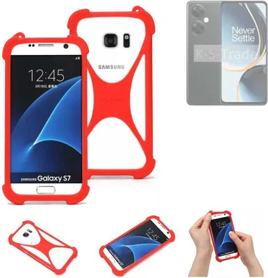 Produktbild von K-S-Trade Handy-Hülle kompatibel mit OnePlus Nord CE 3 Lite Schutz-Hülle Bumper Silikon Schutz Hülle Cover Case Silikoncase Silikonbumper TPU