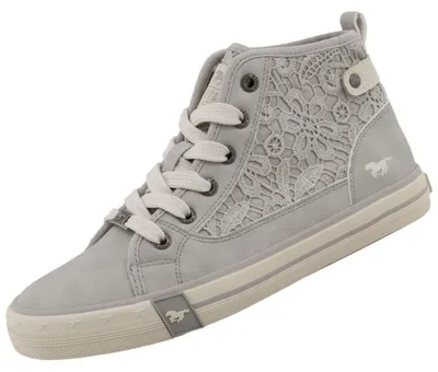Image de Mustang Damen High Top Sneaker Hellgrau