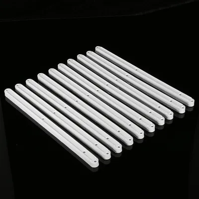 Image de Glissières pour tiroirs, 5 paires - Plastique - Blanc - Rainure de 17 mm - Robuste - Durable - Dimensions : 300 x 16 x 13 mm - Glissière pour tiroir