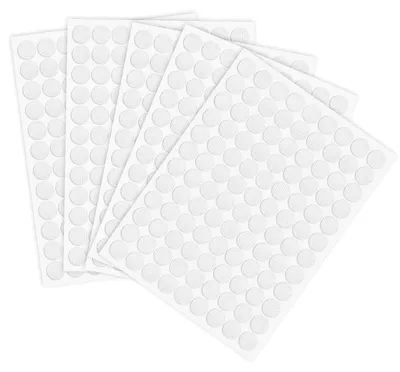 Produktbild von 540 Paar selbstklebende Klettpunkte 10 mm (weiß)