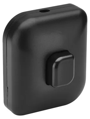 Fußschalter für Stehlampe, 2 A, 250 V, schwarz, 1-polig