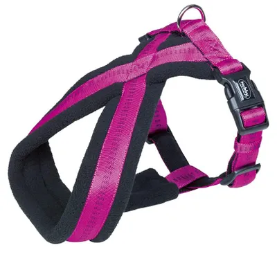 Productafbeelding van Nobby Komfort tuig, Soft Grip, fuchsia. Geschikt voor buikomvang: 70-100 cm, breedte: 25/50 mm, 1 stuk