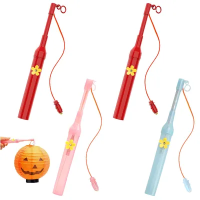 Laternenstäbe für Kinder, 4 Stück, 20 cm, Halloween, St. Martin