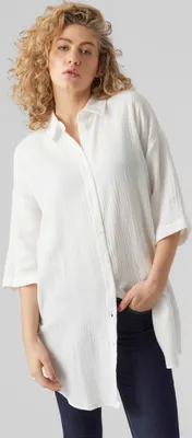 Produktbild von Vero Moda Natali Long Kleid Mit 3/4-ärmeln Weiß XS Frau Weiß XS