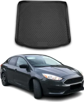 Image de Tapis de coffre pour Ford Focus 2011-2015 hayon arrière en caoutchouc TPE