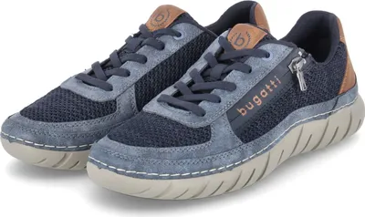 Obrázek produktu pro Bugatti pánské nízké tenisky tmavě modré z textilu a syntetiky velikost: 45