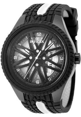 Produktbild von Invicta Racing 50756 Herrenuhr - Quarzwerk - Edelstahl mit schwarzem Zifferblatt - 46 mm