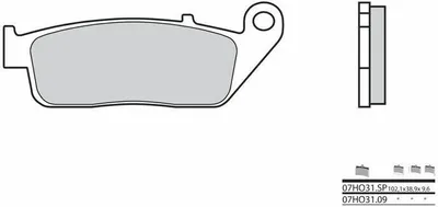 Image de BREMBO Street Plaquettes de frein en métal fritté - 07HO31SP