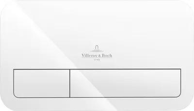 Obrázok produktu pre Pohonná doska Villeroy & Boch VIConnect doska biela lesklá / tlačidlo biele lesklé 92249068