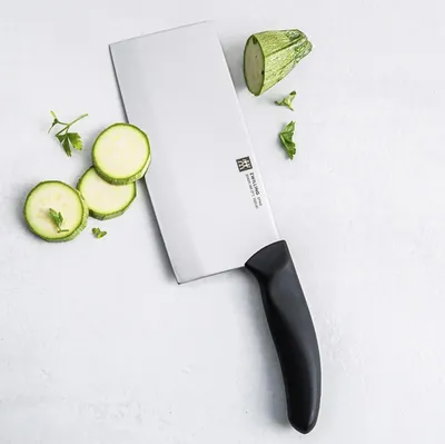 Produktbild von Zwilling Style Hackmesser 18 cm – Chinesisches Küchenmesser aus Spezialstahl mit ergonomischem Griff – rostfrei, langlebig, ideal für Fleisch & Gemüse