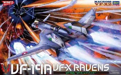 Imagen del producto de HASEGAWA HAS65873 Macross VF-X2 VF-19A VF-X Ravens, escala 1:48