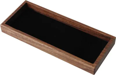 Imagen del producto de Soporte para lápices de madera, multifuncional, color natural, ideal para oficina y hogar